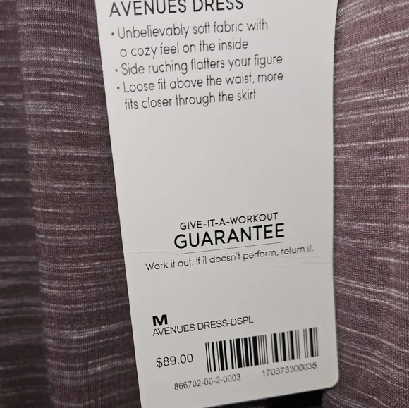 Athleta Avenue Dress, Oversized Size Medium, Purple, NWT - Picture 5 of 7